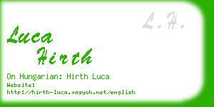 luca hirth business card